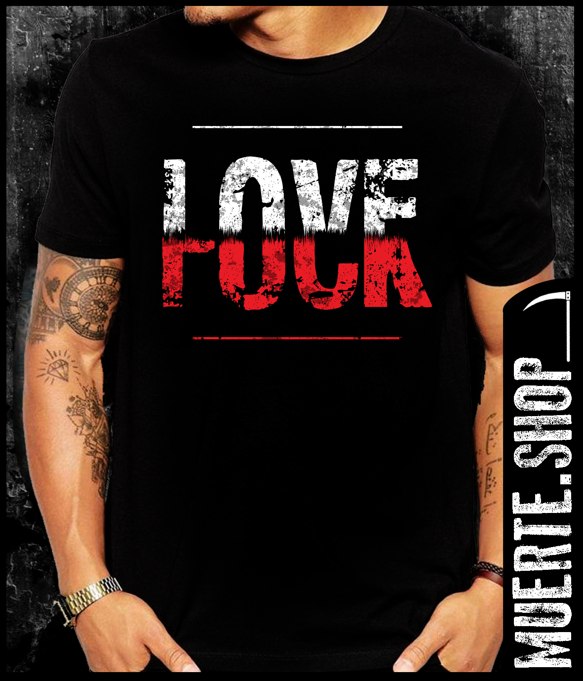 Черна тениска FCK LOVE Черна тениска FCK LOVE